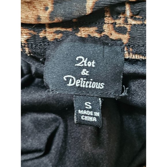 Womans Hot & Delicious Mesh Animal Print Strapless Maxi dress Size Small Tan - Picture 7 of 7